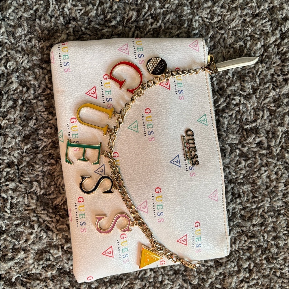 GUESS Multicolor Logo Clutch - Picture 2 of 5